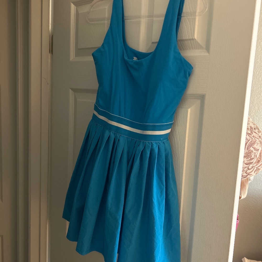 all in motion Turquoise Scoop-Neck Fit-and-Flare Mini Dress